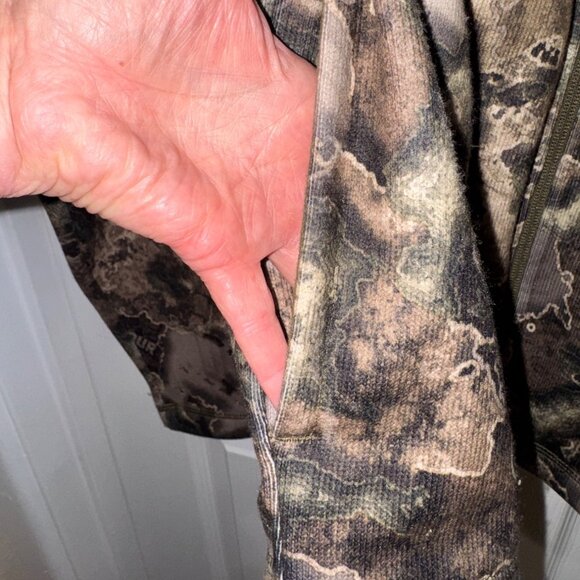 Habit Capetree Valley Mens Fleece Full-Zip Camouflage Jacket L Hunting Outdoor - Picture 9 of 11